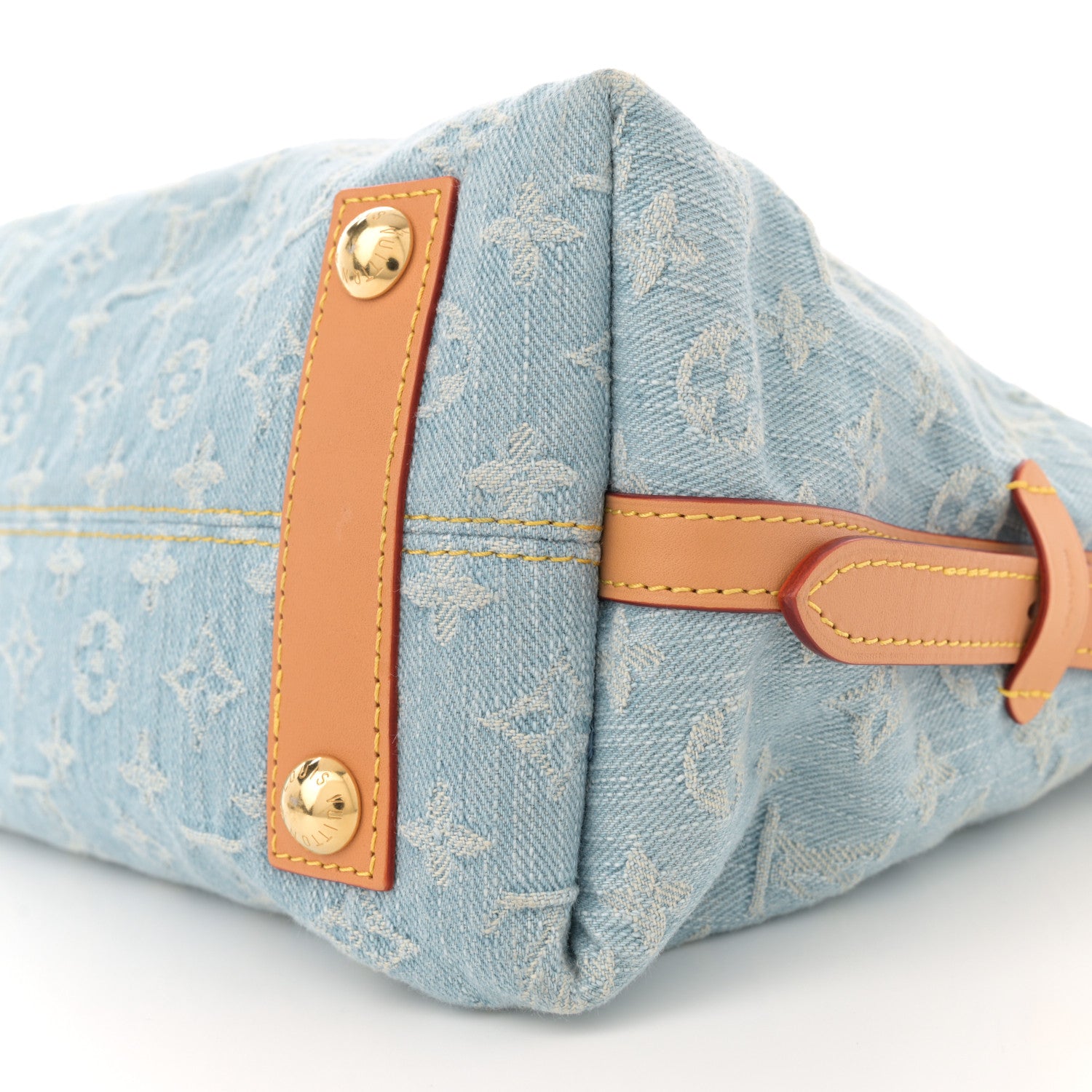 Louis Vuitton Monogram Denim CarryAll PM Sky Blue 10 of 10
