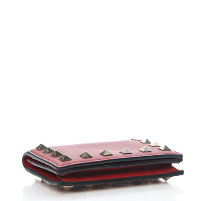 Valentino Garavani Calfskin Rockstud Bi-Fold Card Holder Rosso Valentino 4 of 9