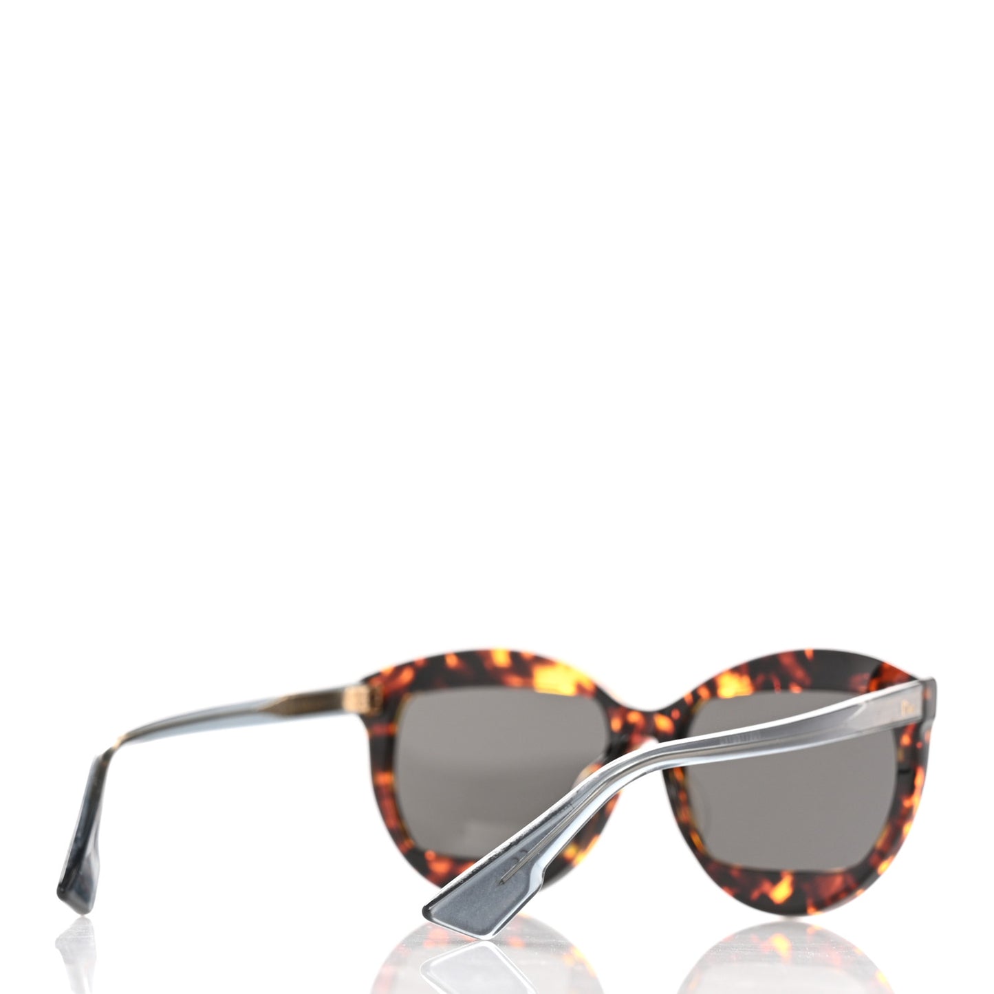 Acetate Mania 2 Round Sunglasses Tortoise