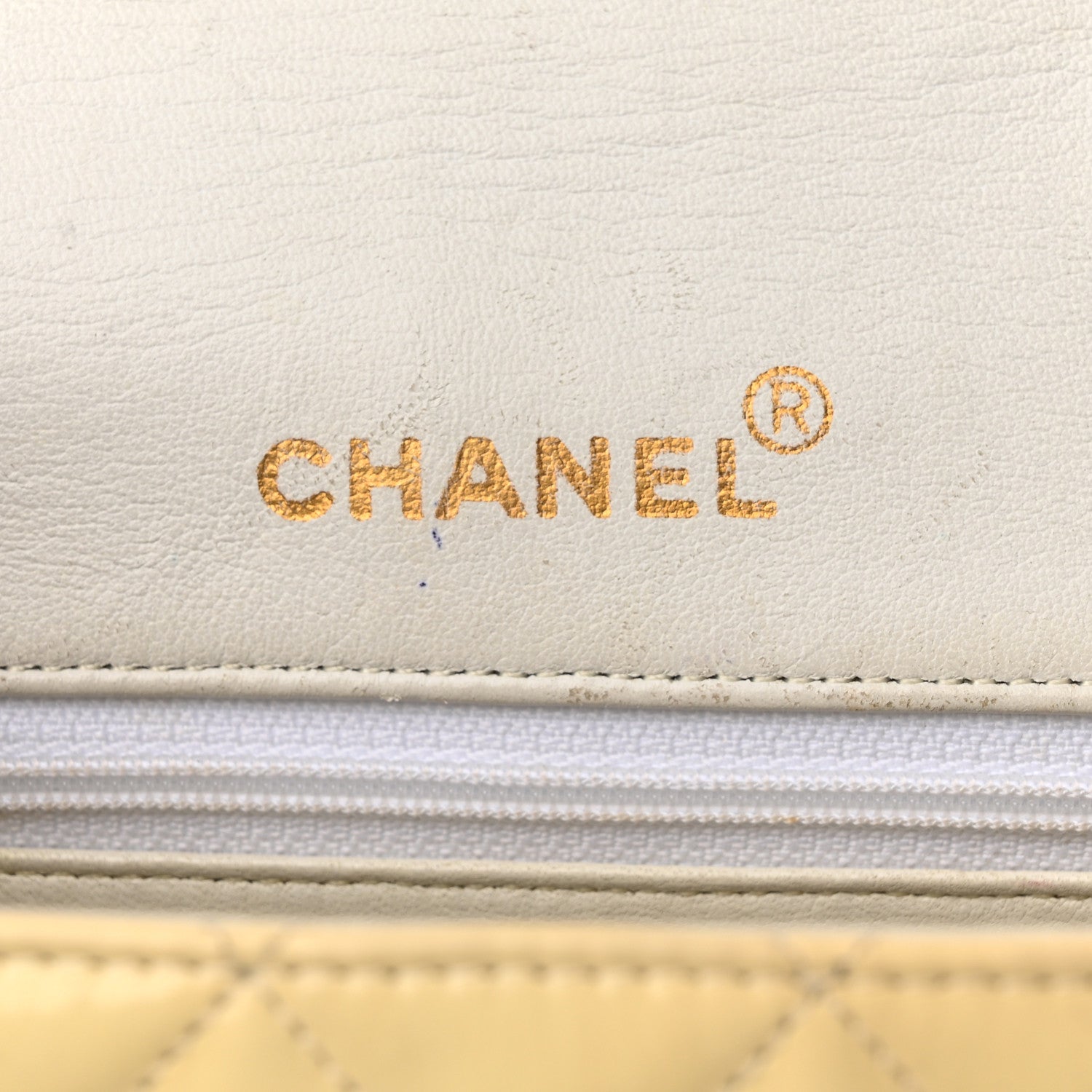 Chanel Patent Quilted Top Handle Single Flap Light Beige 6 of 16