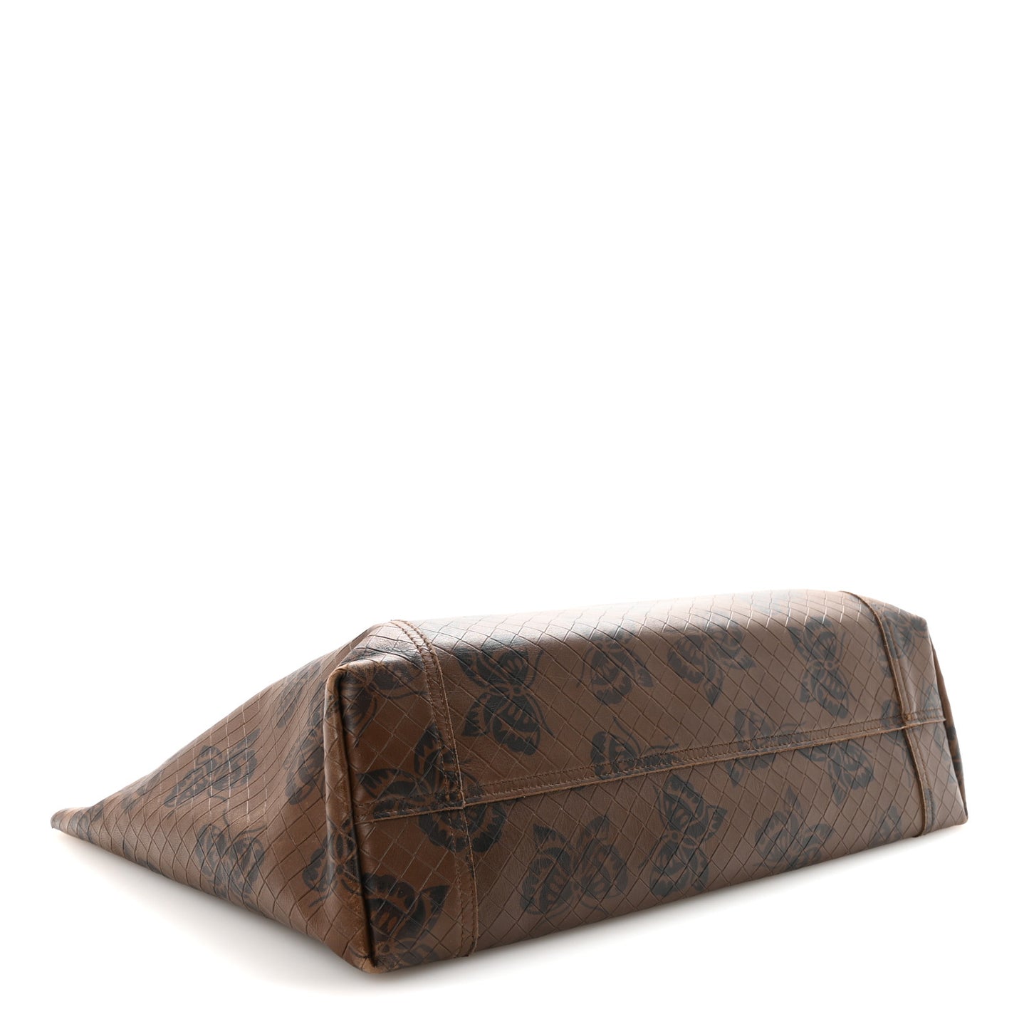 Nappa Intrecciato Butterfly Tote Brown