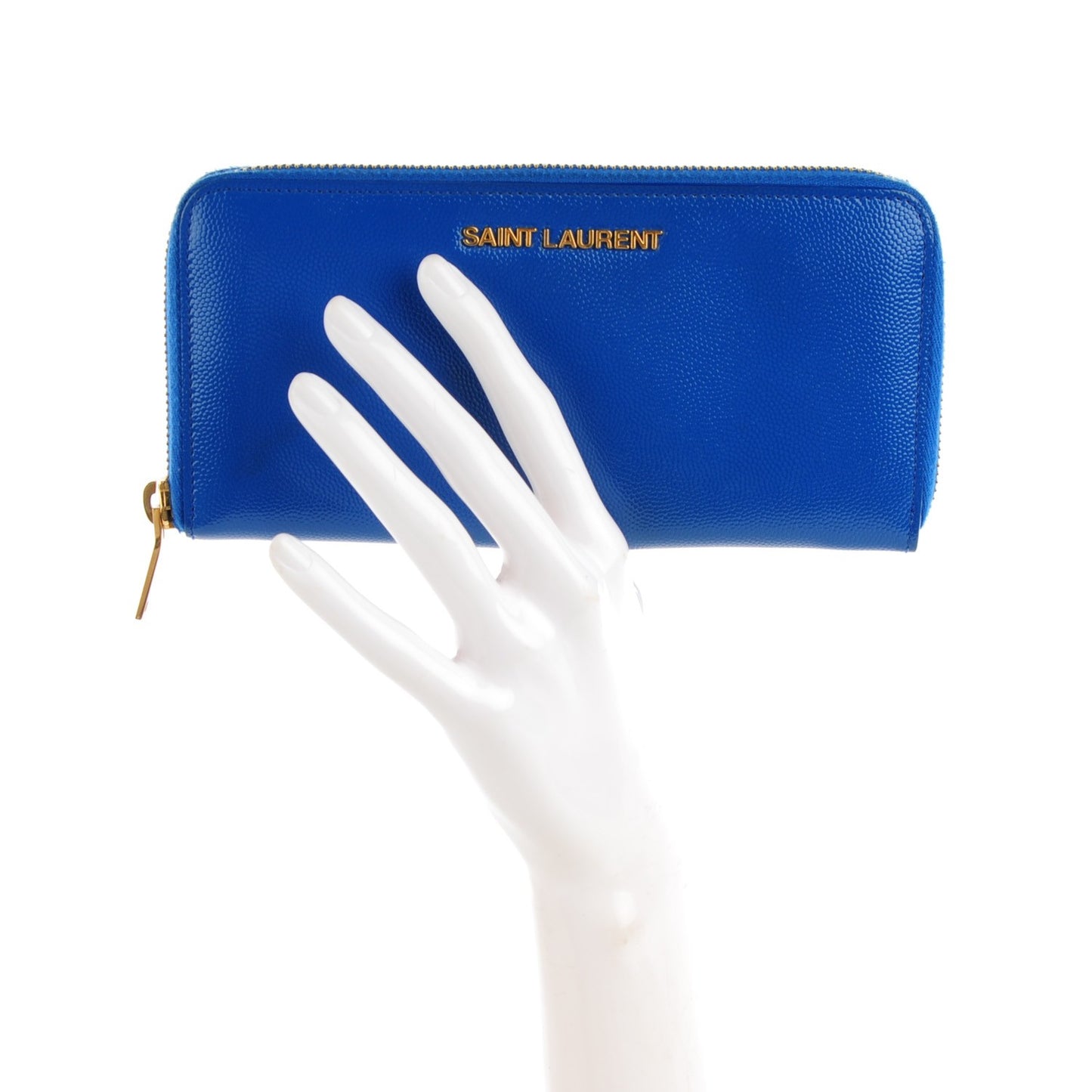 Grain De Poudre Classic Letters Zip Around Wallet Royal Blue