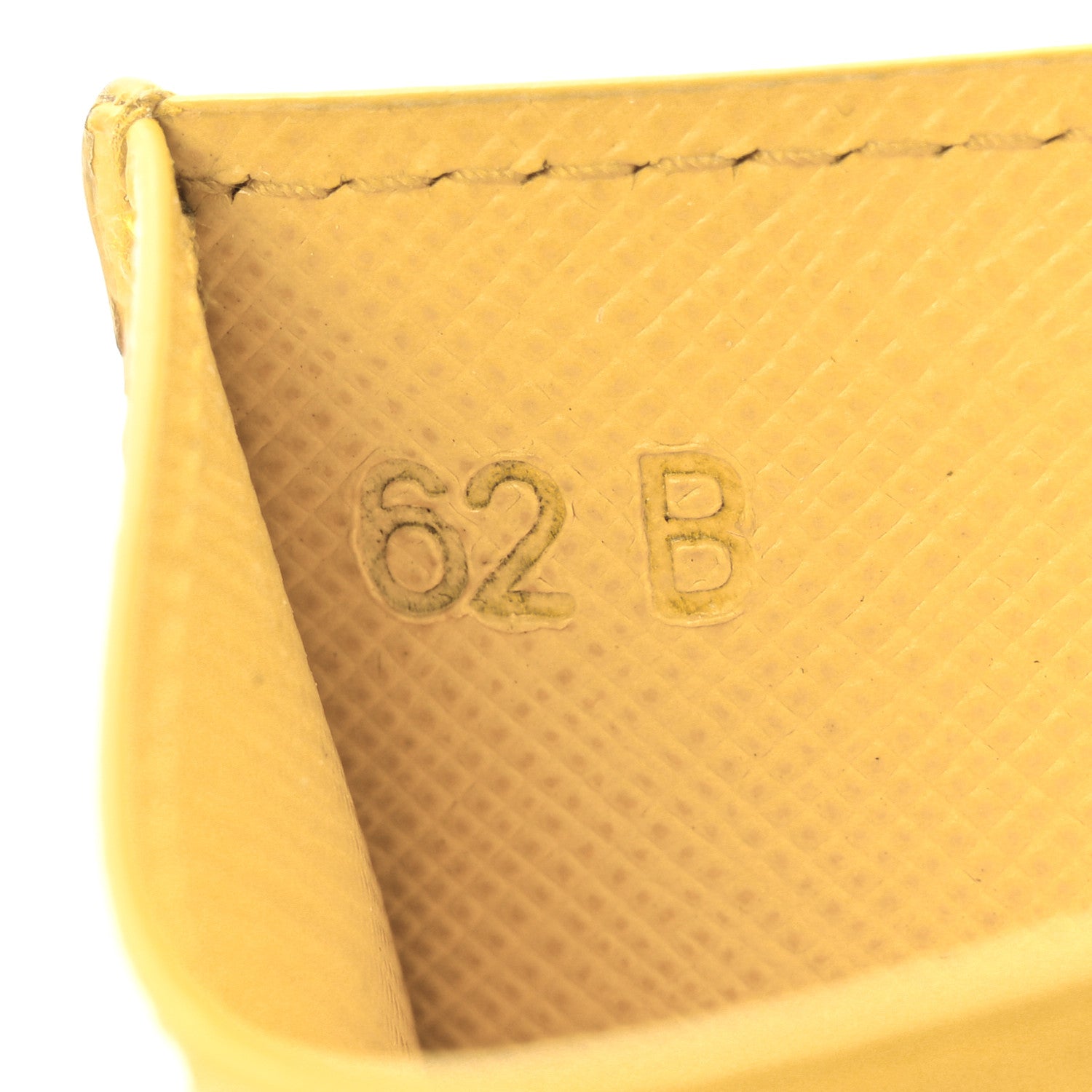 Prada Saffiano Metal Card Holder Soleil 7 of 10