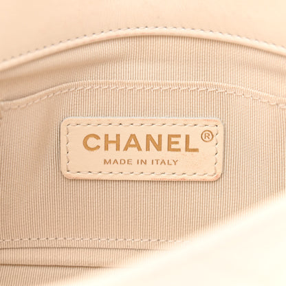 Chanel Calfskin Quilted Mini Crystal Pearls Rectangular Flap White 6 of 10