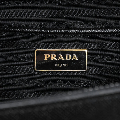 Prada Saffiano Lux Double Zip Medium Tote Nero Black 7 of 9