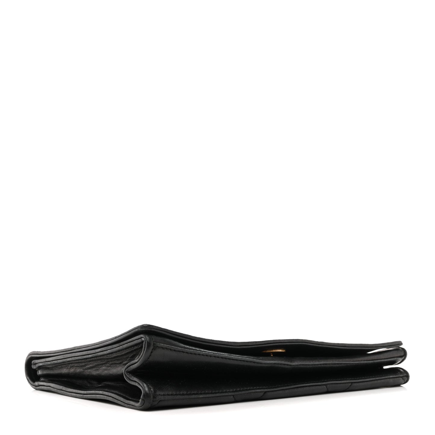 Lambskin Quilted Diamond CC Flap Black