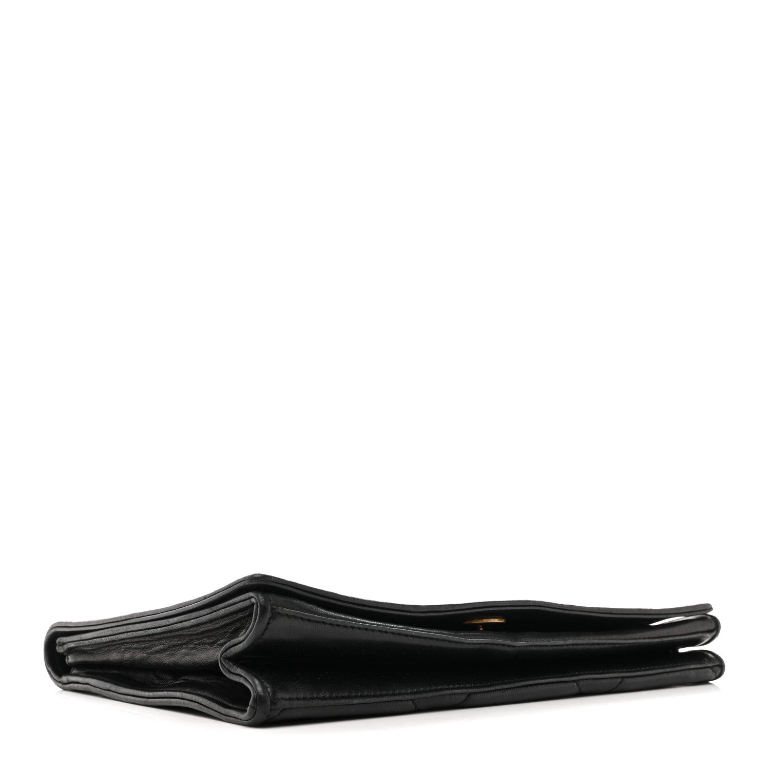 Chanel Lambskin Quilted Diamond CC Flap Black 4 of 16