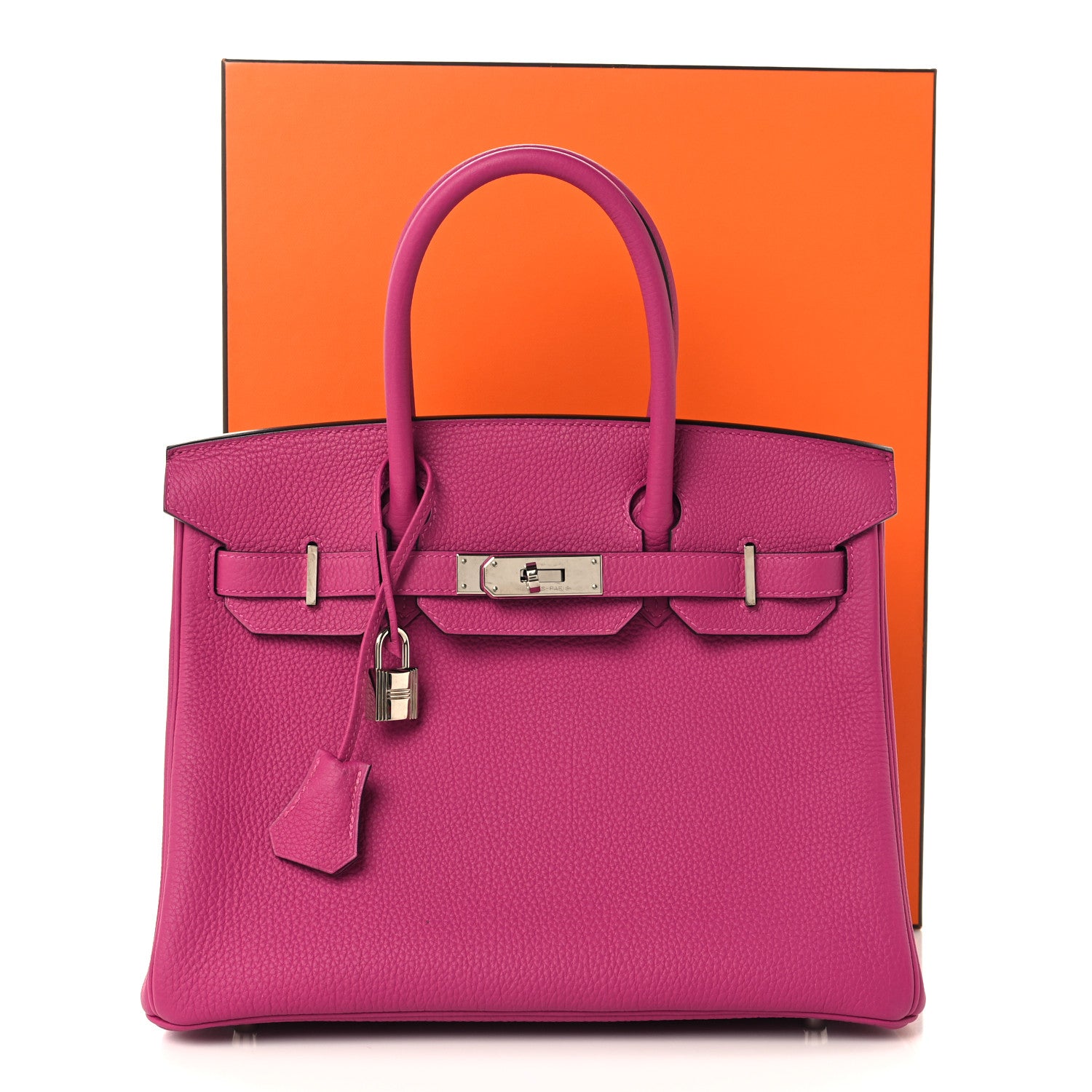 Hermes Togo Birkin 30 Rose Pourpre 12 of 12