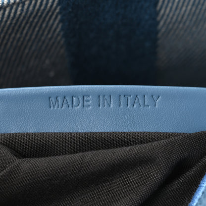 Fendi Denim Effect Fabric Jacquard FF Vitello Grace Mamma Baguette Blue 7 of 11
