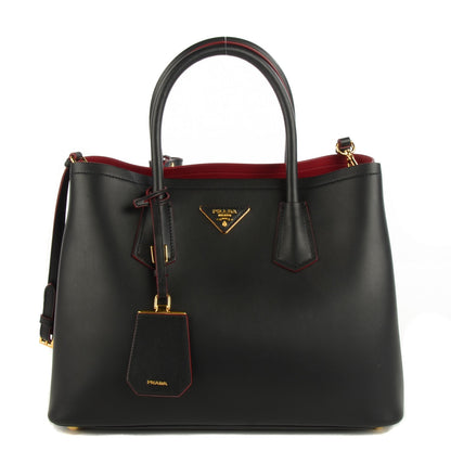 Prada City Calf Double Bag Nero Black 1 of 10