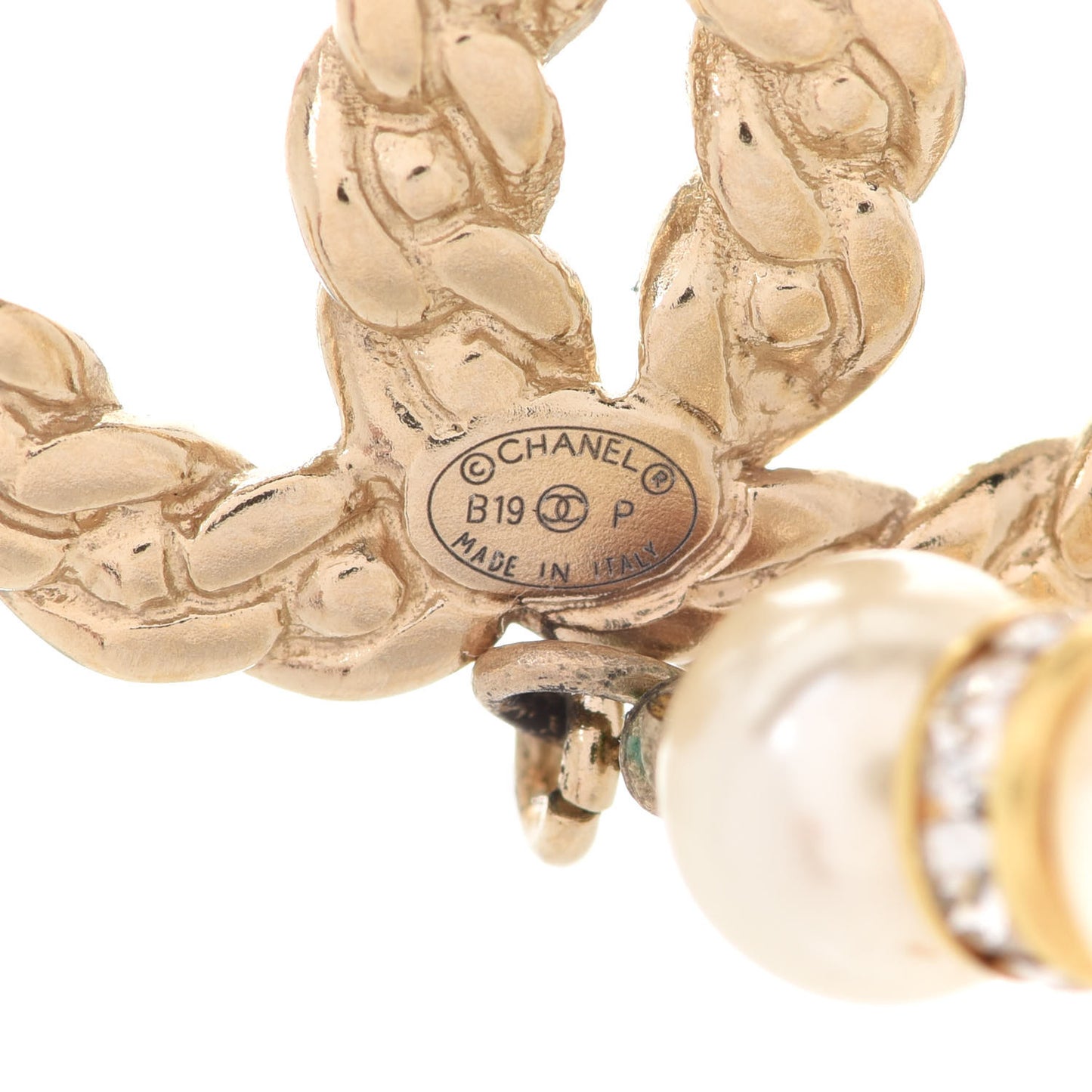 Crystal Pearl Pearls Coronation Uneven Earrings Gold