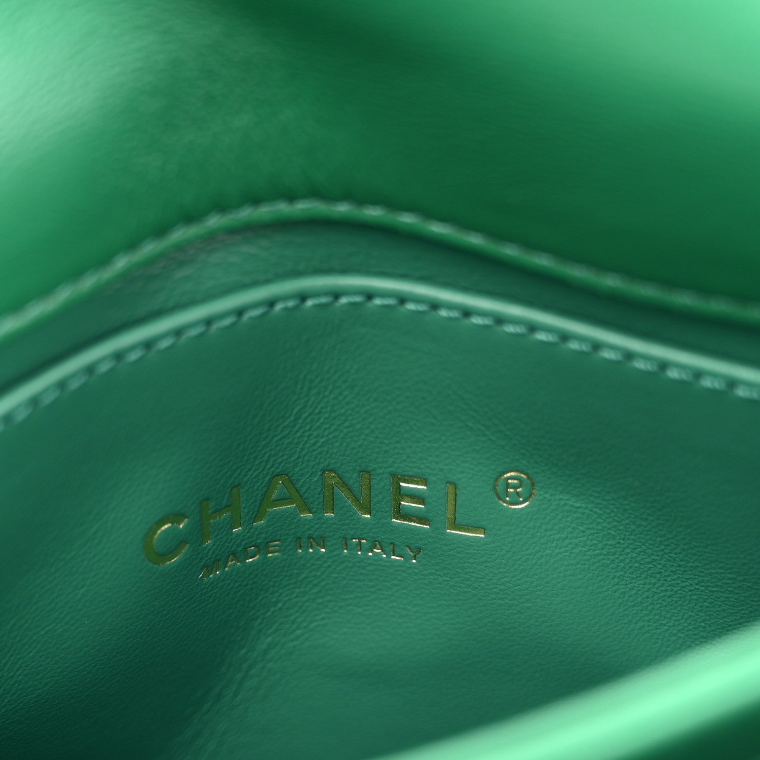 Chanel Lambskin Quilted Mini Color Match Flap Green 6 of 11