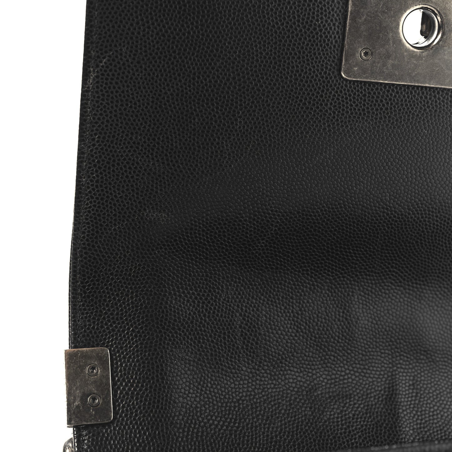 Caviar Quilted Small Boy Flap Black