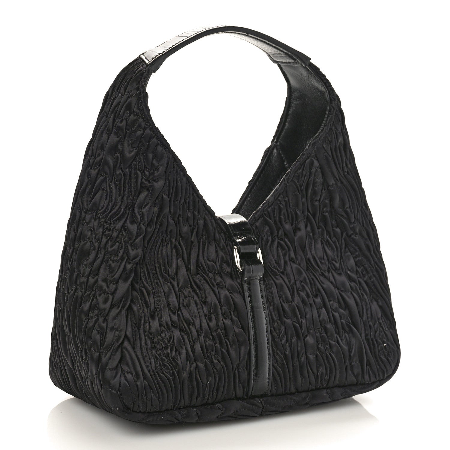 Givenchy Ruched Satin Mini G-Lock Hobo Black 3 of 8