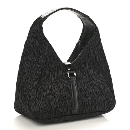 Givenchy Ruched Satin Mini G-Lock Hobo Black 3 of 8