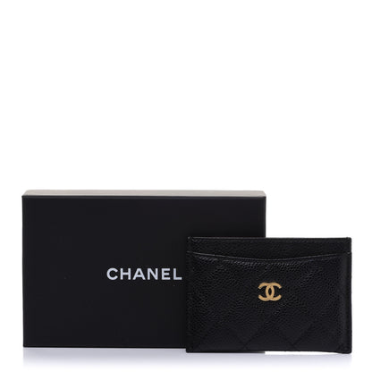 Chanel Caviar Quilted Card Holder Black 10 of 10
