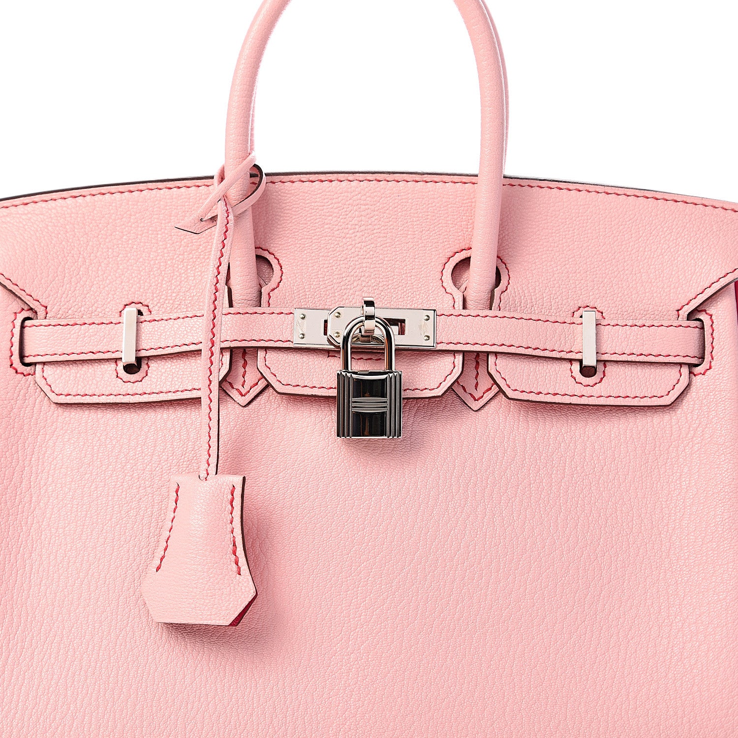 Hermes Chevre Mysore Horseshoe Birkin 25 Rose Sakura Rose Tyrien 33 of 35