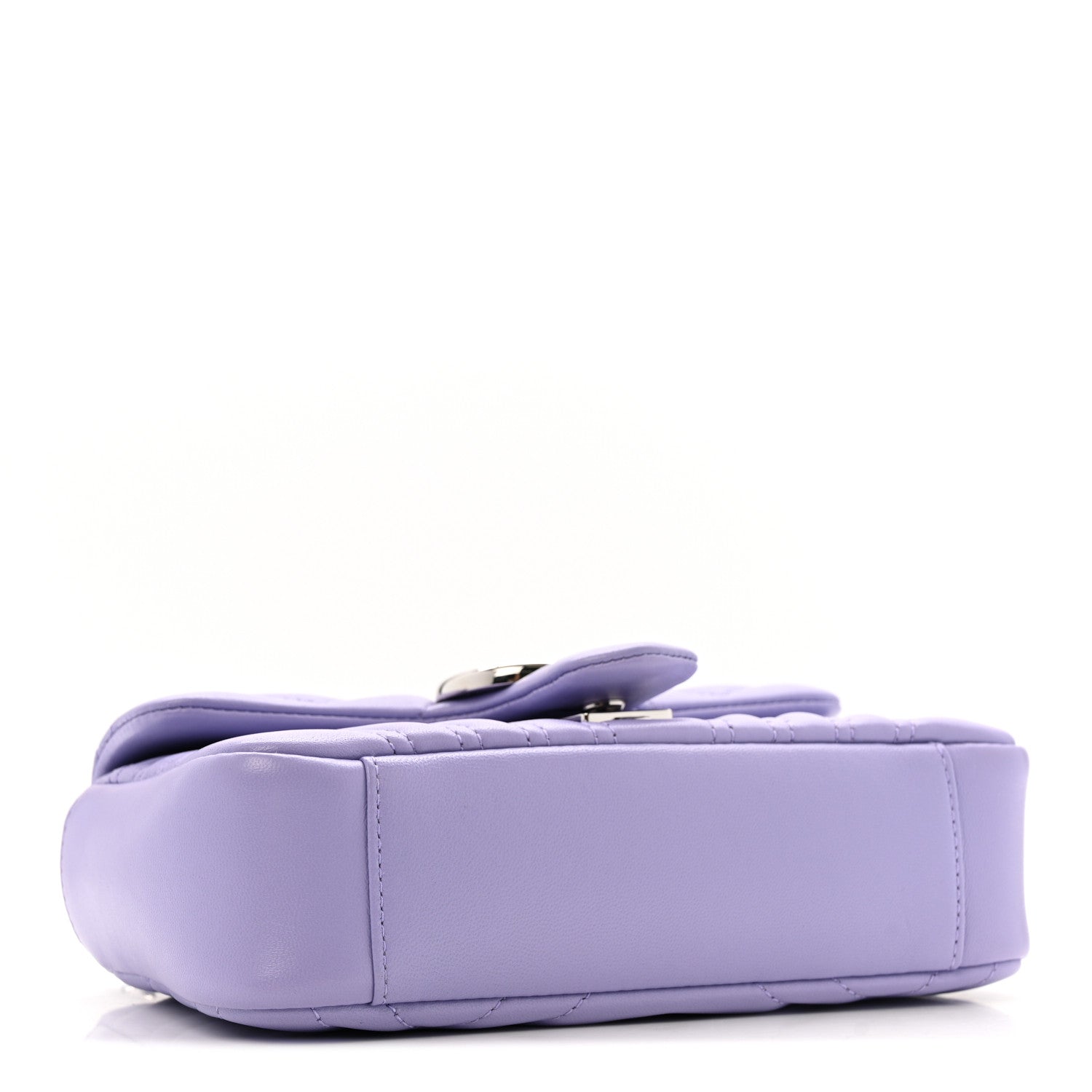 Gucci Lambskin Matelasse Small GG Marmont Shoulder Bag Lapis 3 of 9