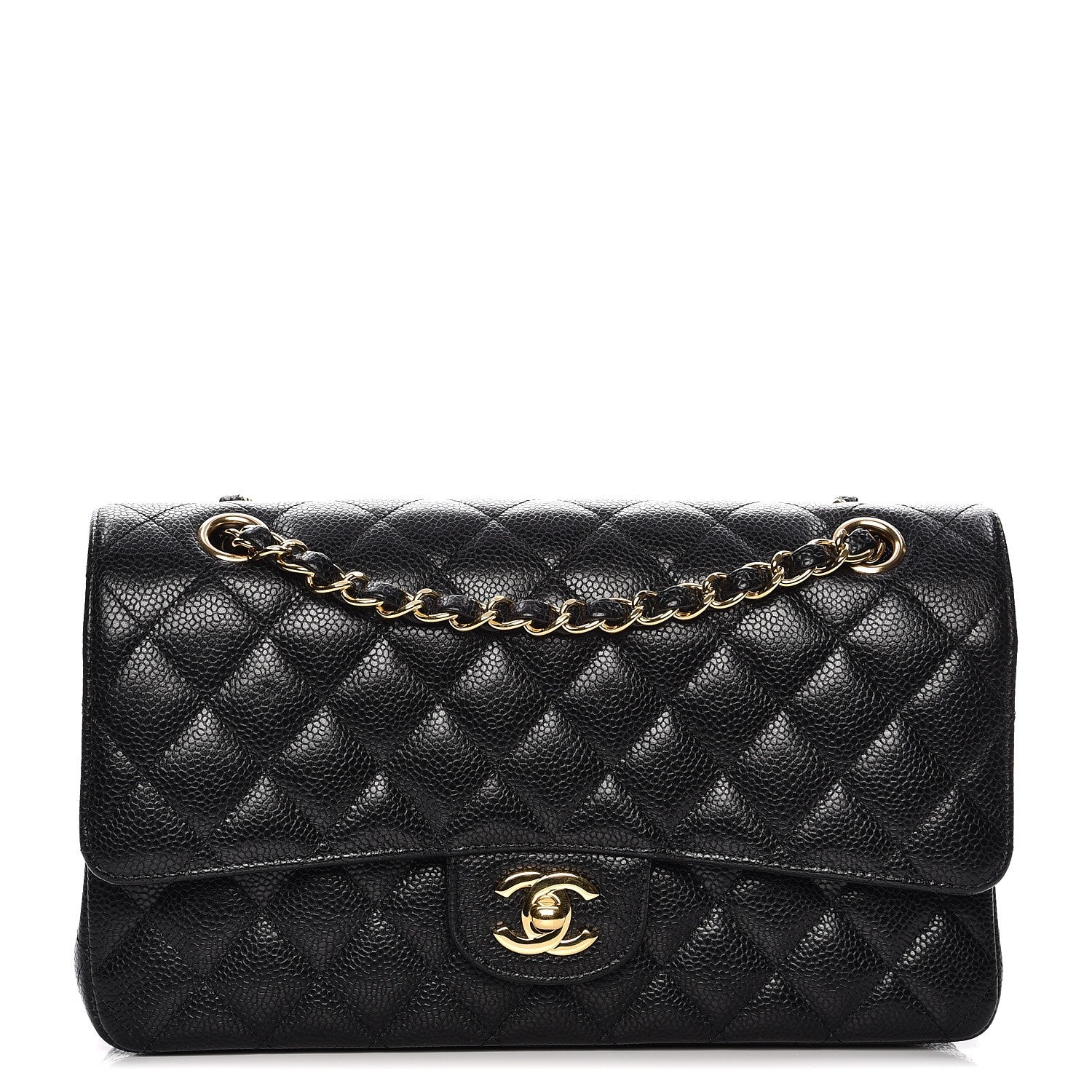 Chanel Caviar Quilted Medium Double Flap Black 1 of 8