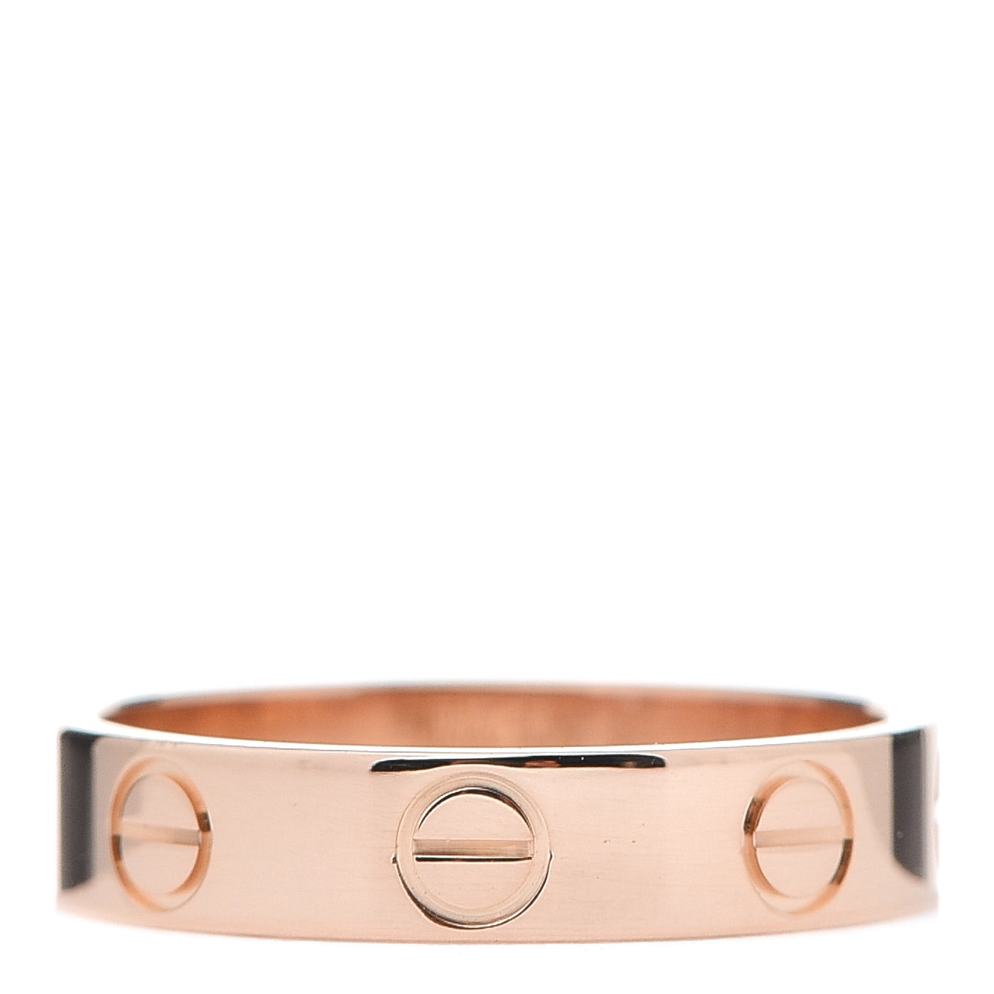 18K Pink Gold 3.5mm LOVE Wedding Band Ring 47 4