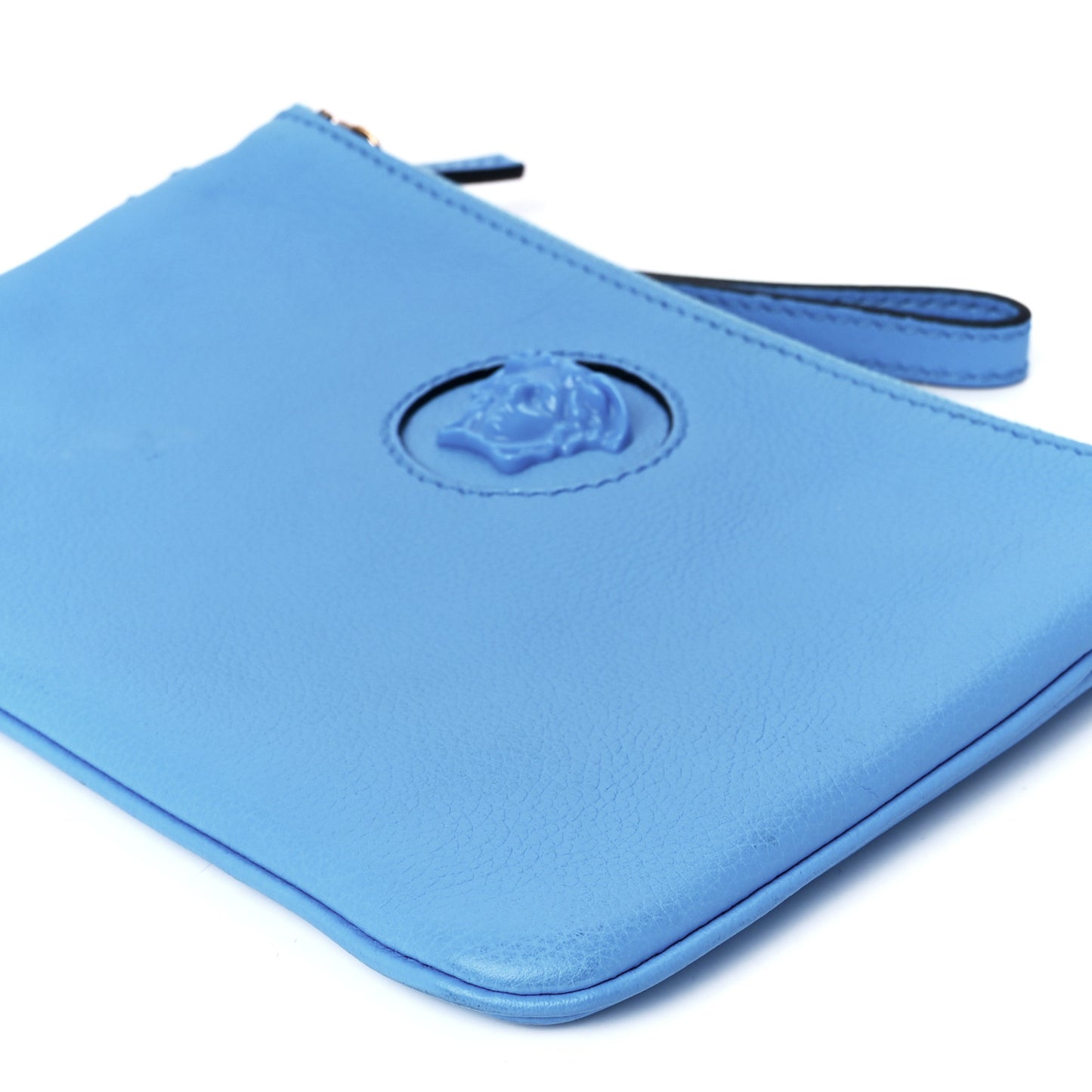 Grained Calfskin La Medusa Pouch Blue