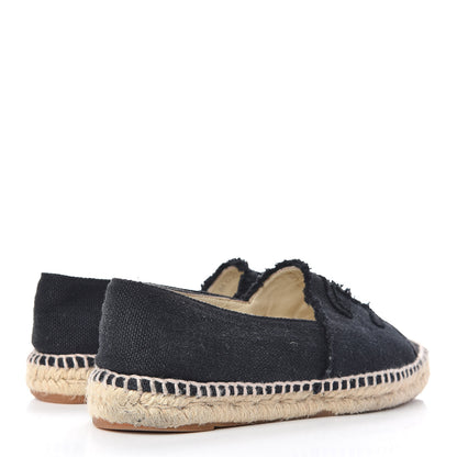 Chanel Canvas CC Espadrilles 38 Black 4 of 13