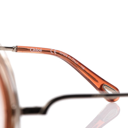 Chloe Oversized Round Carlina Sunglasses CE120S Gold Blonde Havana 5 of 7