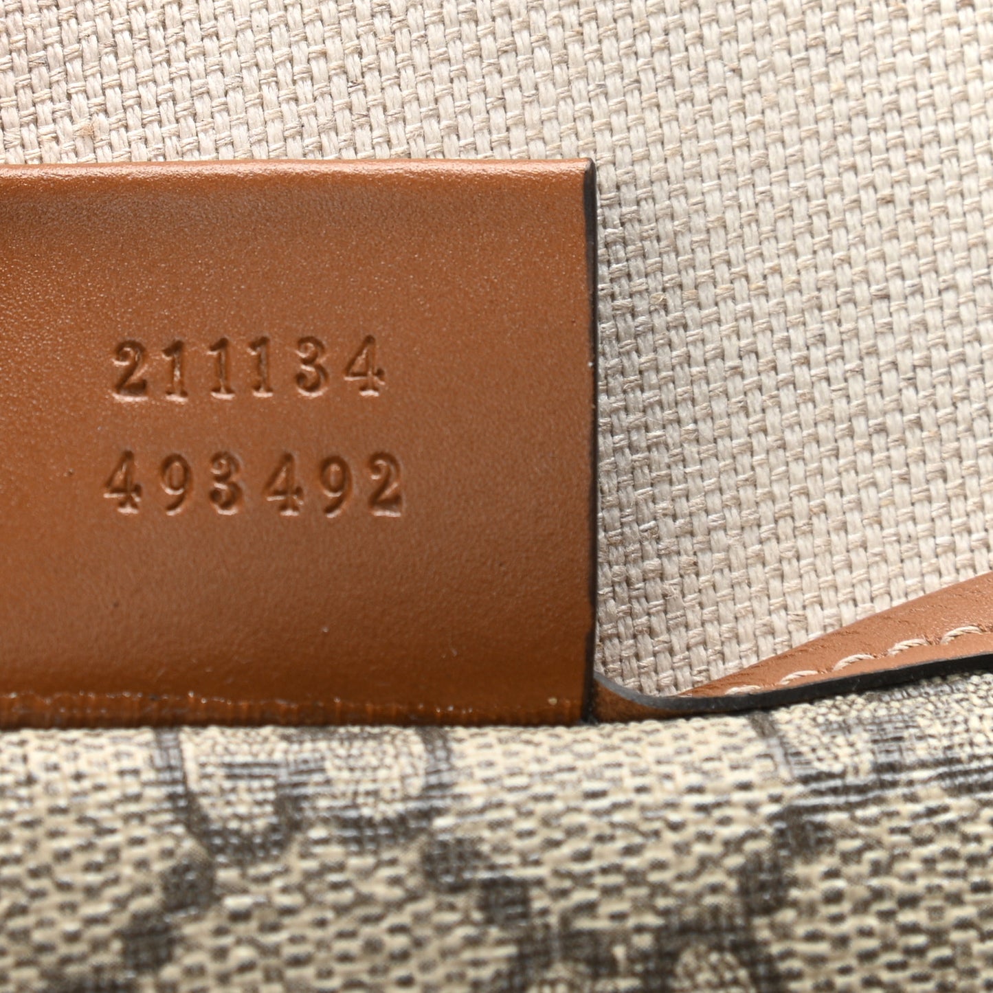 GG Plus Monogram Medium Signature Web Loop Tote Brown
