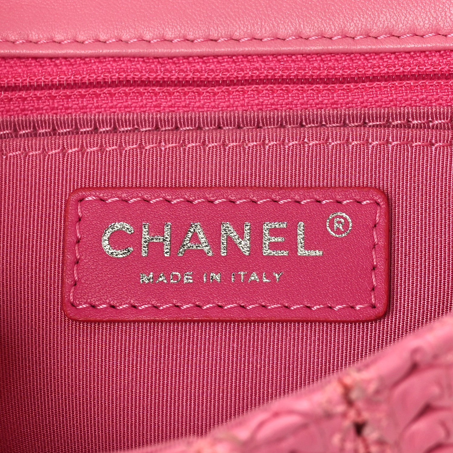 Chanel Lambskin Crochet Embroidered Mini Flap Pink 6 of 8