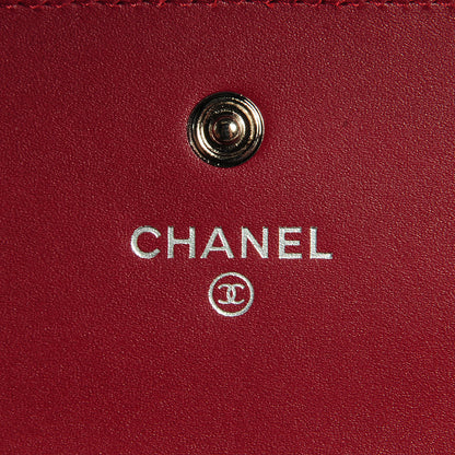 Chanel Patent Caviar Timeless CC Large Gusset Flap Wallet Burgundy 7 of 8