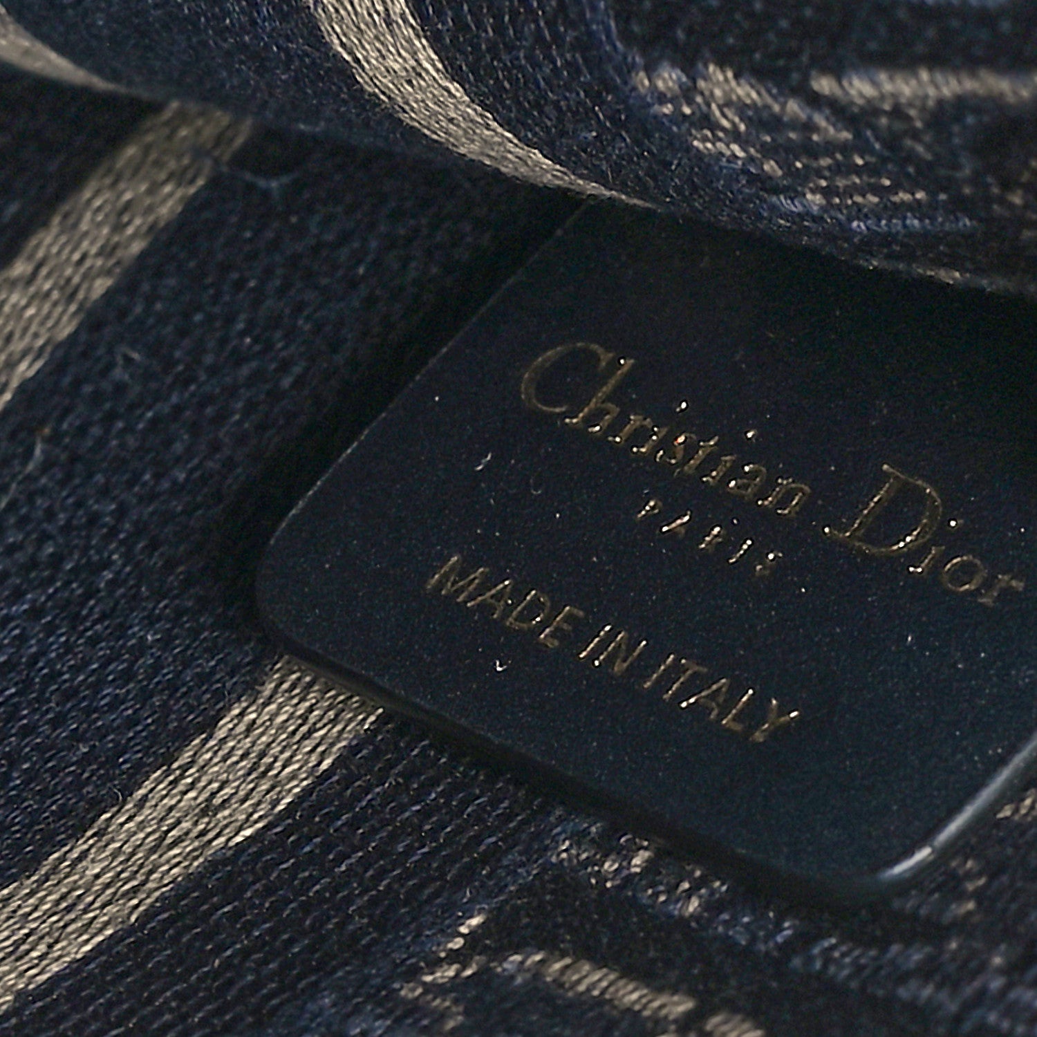 Christian Dior Velvet Oblique Embroidered Mini Book Tote Blue 6 of 11