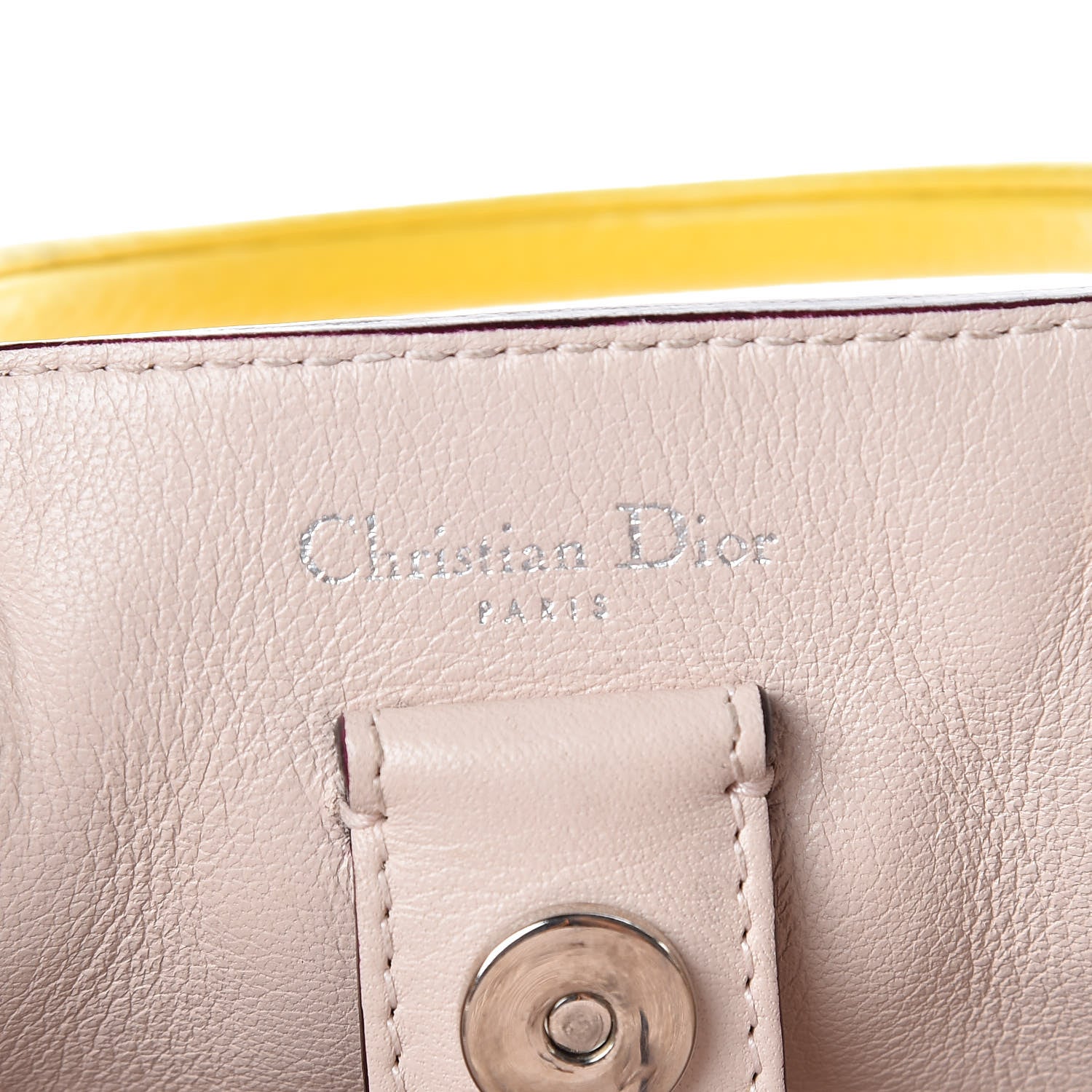 Christian Dior Bullcalf Mini Diorissimo Tote Vert Acide 6 of 9
