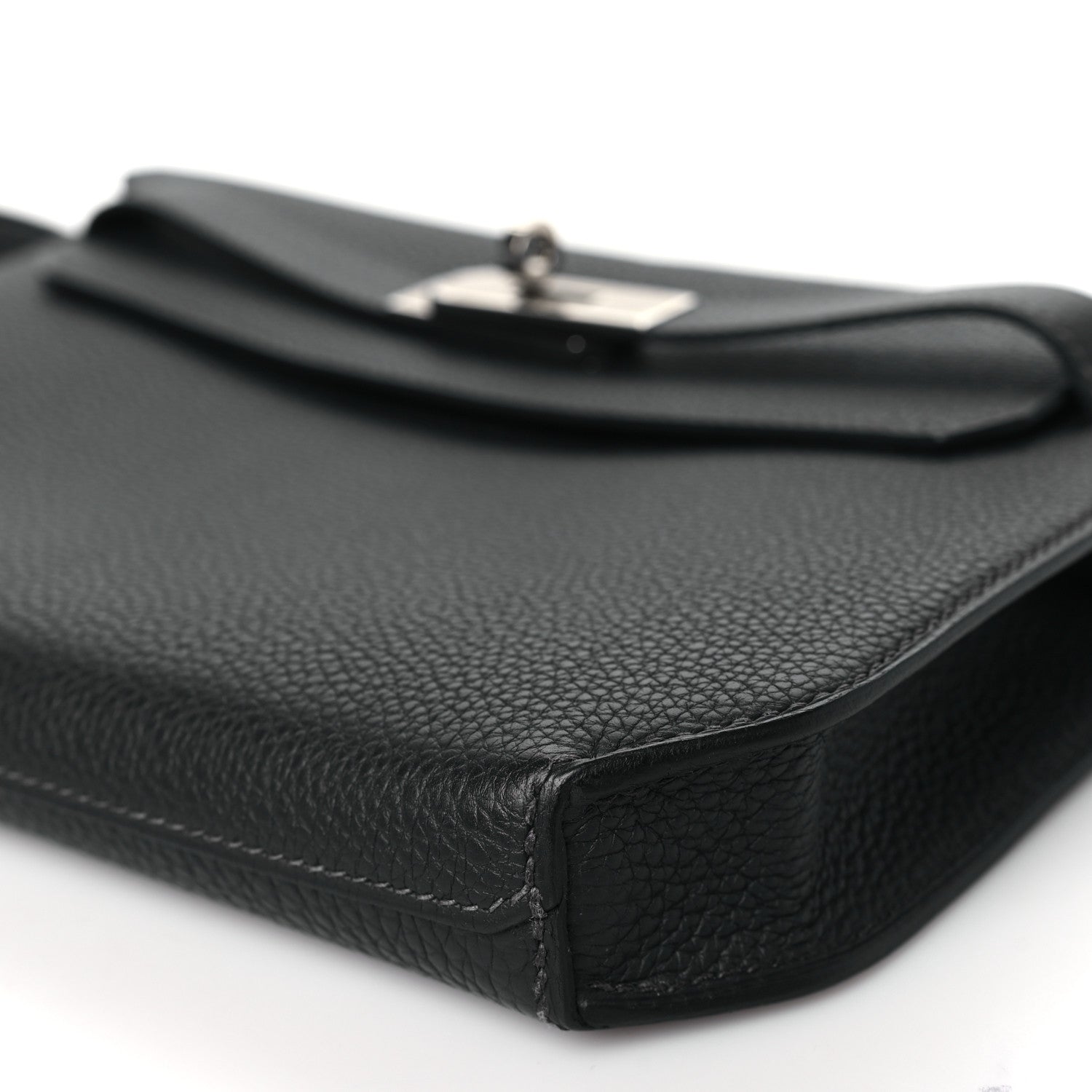 Hermes Togo Kelly Depeches 25 Pouch Black 10 of 11