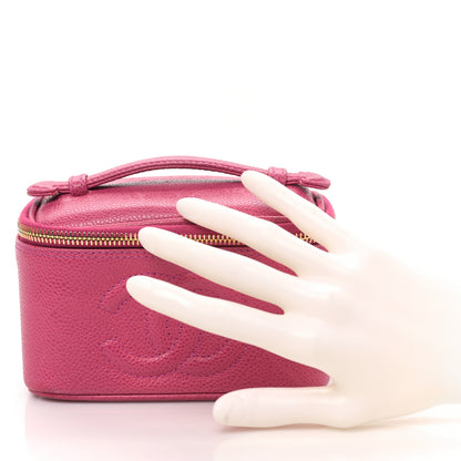 Chanel Caviar Vanity Cosmetic Case Pink 2 of 11