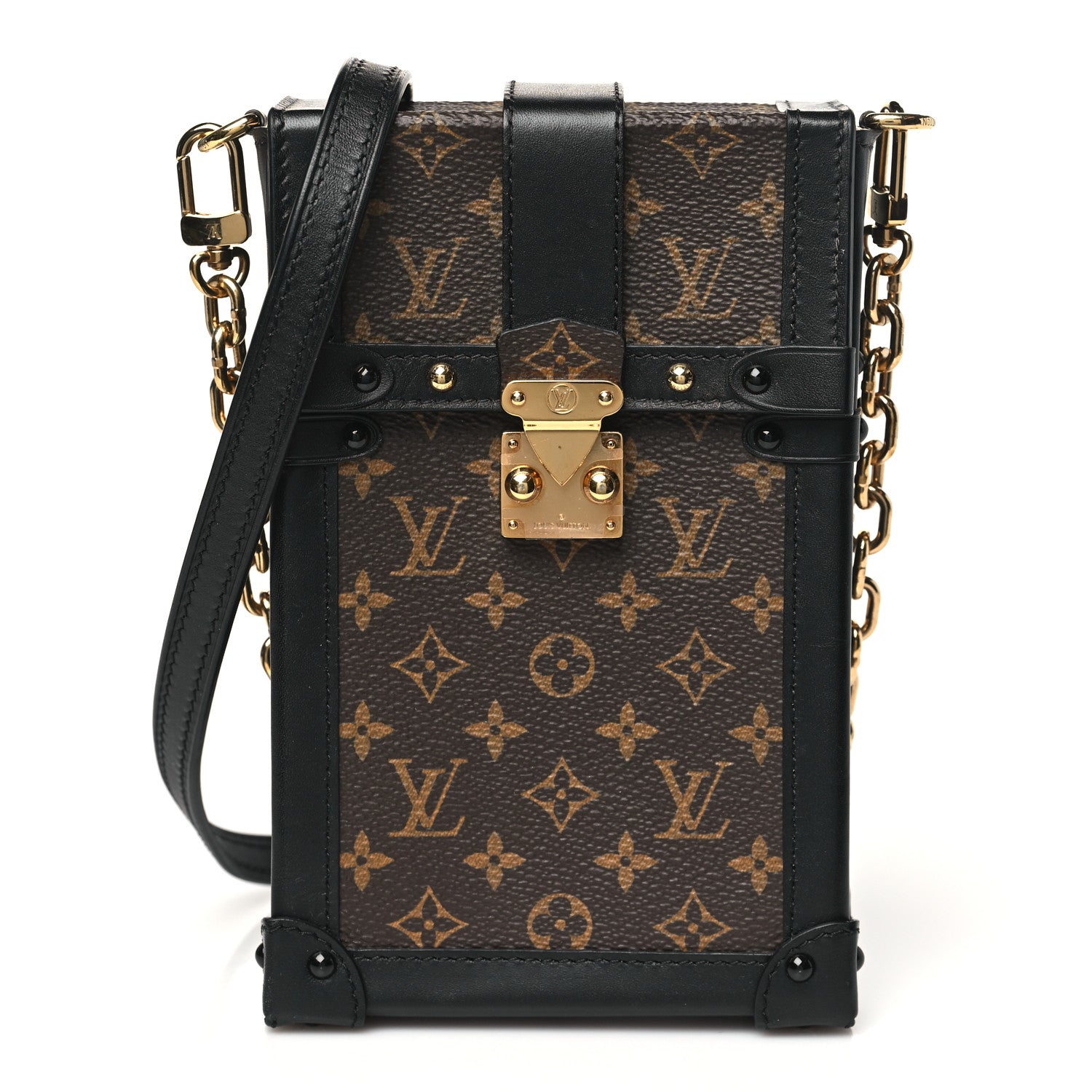 Louis Vuitton Monogram Pochette Trunk Verticale Black 1 of 10