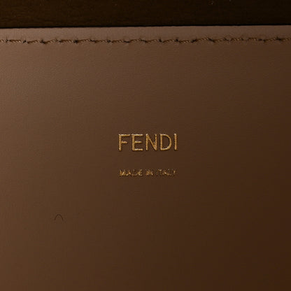 Fendi Vitello King Plexiglass Logo Embossed Medium Fendi Sunshine Shopper Tote Light Rose 8 of 10