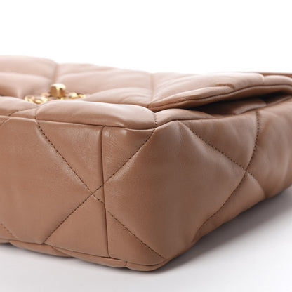 Chanel Lambskin Quilted Large 19 Flap Brown 7 of 10