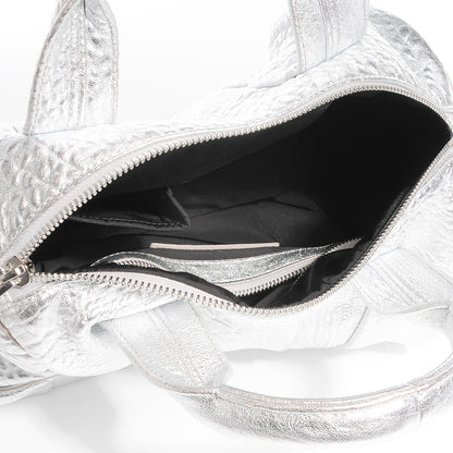 Alexander Wang Pebbled Lambskin Rocco Metallic Rhodium 5 of 7
