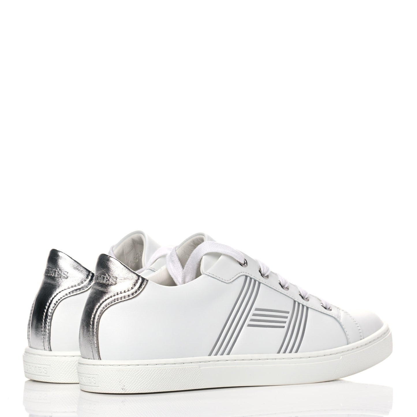 Nappa Womens Avantage Sneakers 37.5 White Argent