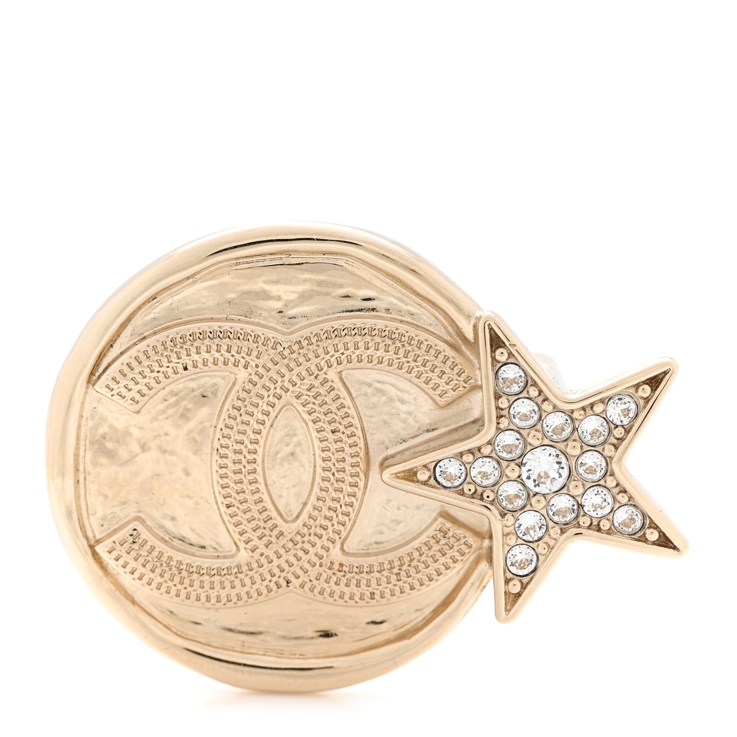 Crystal CC Star Brooch