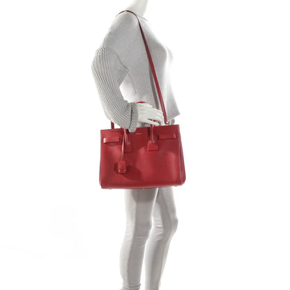 Saint Laurent Calfskin Small Sac De Jour Rouge Orient 2 of 7