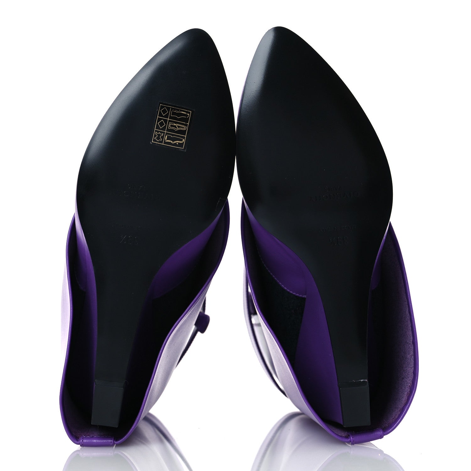 Givenchy Calfskin Shark Lock Ankle Boots 39.5 Ultraviolet 7 of 13