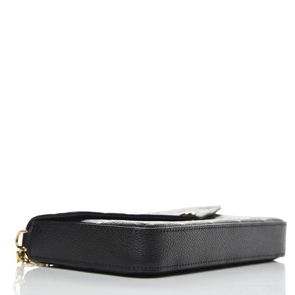Louis Vuitton Empreinte Pochette Felicie Chain Wallet Black 4 of 11