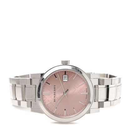 Burberry Stainless Steel 34mm The City Quartz Watch Pink BU9124 2 of 5