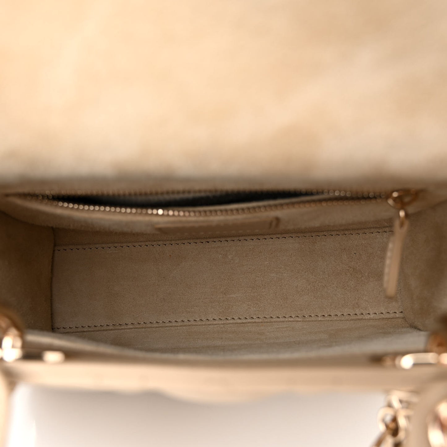 Lambskin Cannage Small My ABCDior Lady Dior Hazelnut