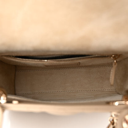 Christian Dior Lambskin Cannage Small My ABCDior Lady Dior Hazelnut 4 of 9