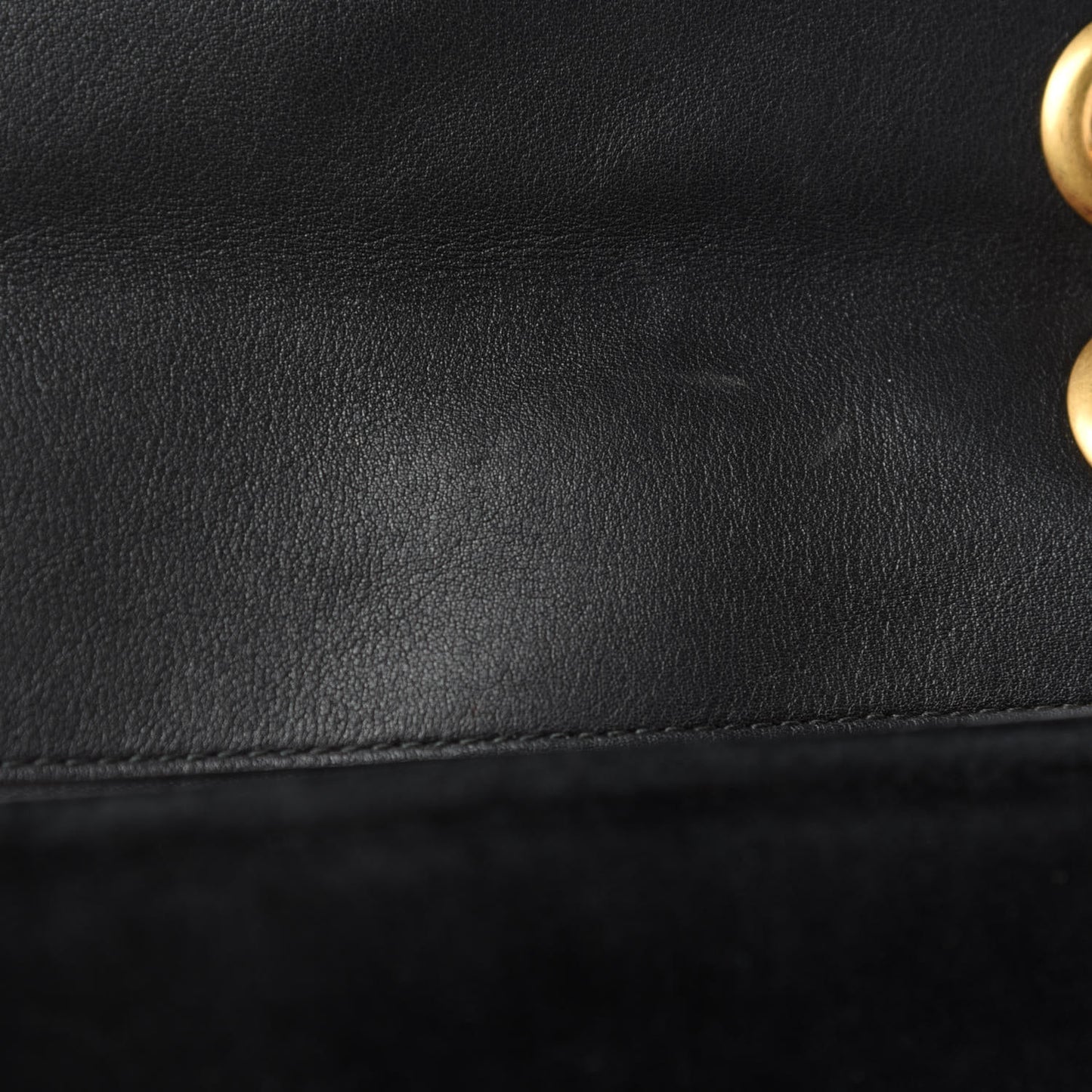 Velvet Matelasse Small GG Marmont Shoulder Bag Black