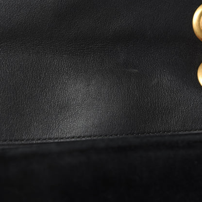Gucci Velvet Matelasse Small GG Marmont Shoulder Bag Black 10 of 13
