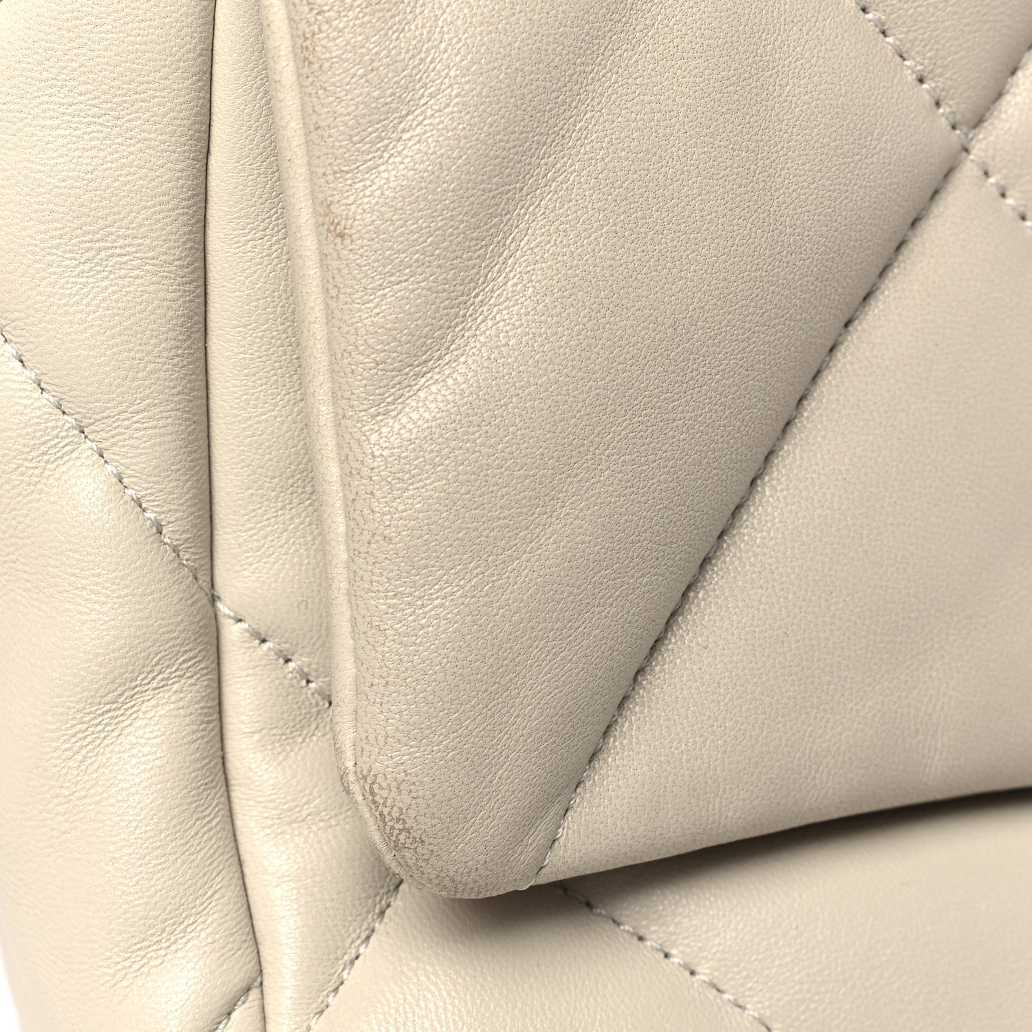 Chanel Lambskin Quilted Medium Chanel 19 Flap Light Beige 11 of 13