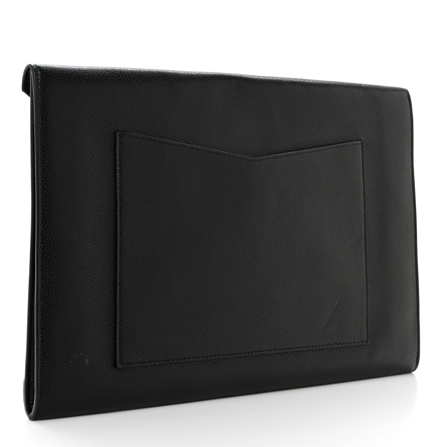 Chanel Grained Calfskin Cocomail Envelope Clutch Black 3 of 9